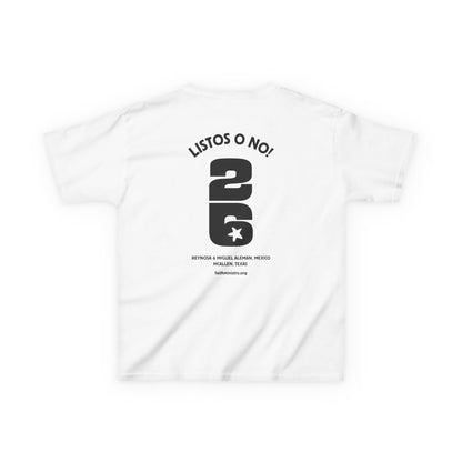 2026 Kids' T-Shirt: "Listos o No"