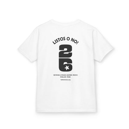 2026 Kids' T-Shirt: "Listos o No"