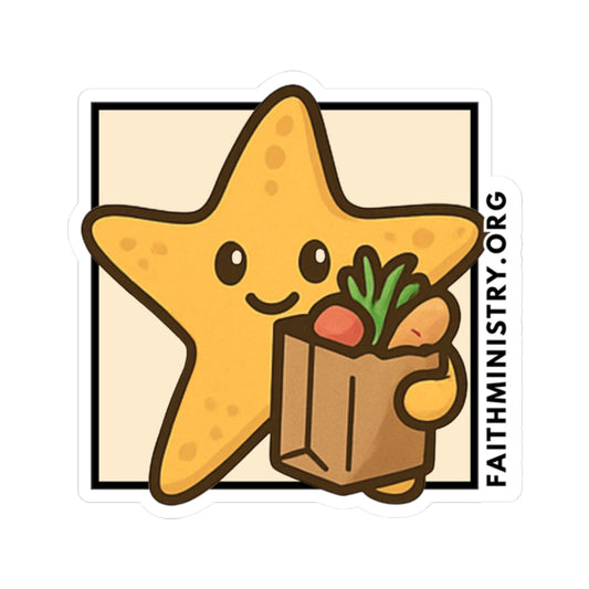 Starfish Sticker: Delivering Grocery Packges
