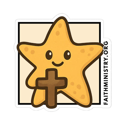 Starfish Sticker: Spreading God's Love