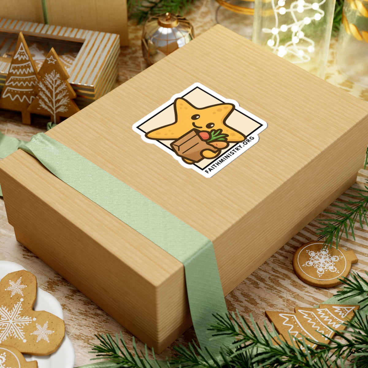 Starfish Sticker: Delivering Grocery Packges